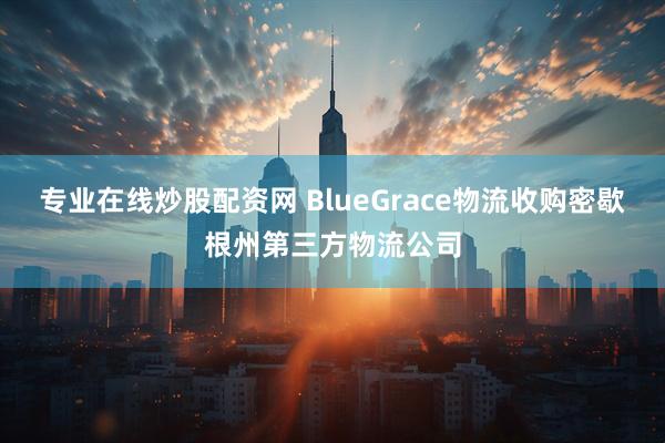 专业在线炒股配资网 BlueGrace物流收购密歇根州第三方物流公司