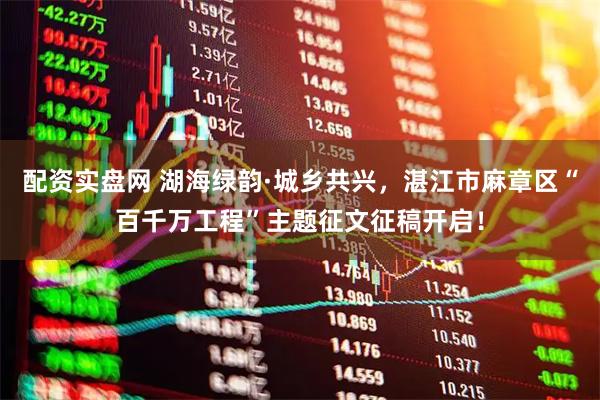 配资实盘网 湖海绿韵·城乡共兴，湛江市麻章区“百千万工程”主题征文征稿开启！