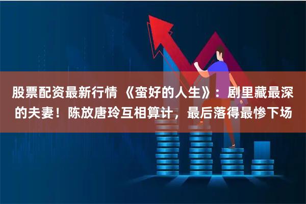 股票配资最新行情 《蛮好的人生》：剧里藏最深的夫妻！陈放唐玲互相算计，最后落得最惨下场